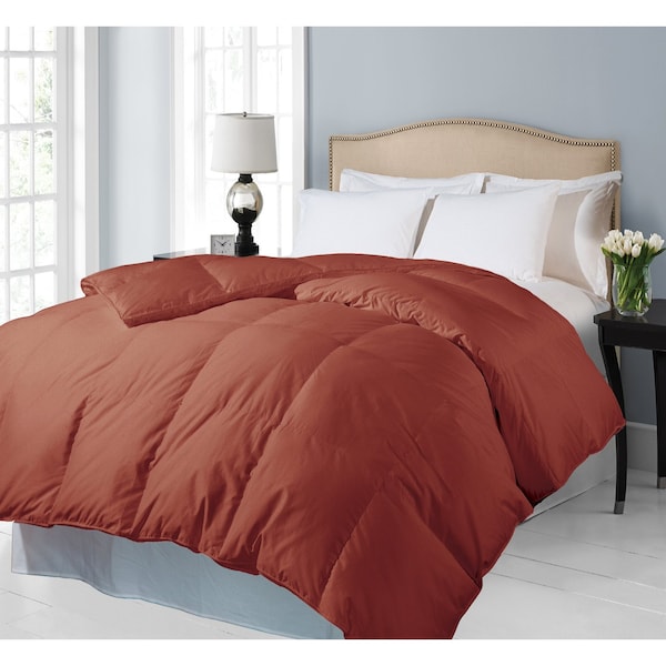 Blue Ridge Cotton Hypoallergenic Down Alternative Comforter, Brick, King 122532 - main